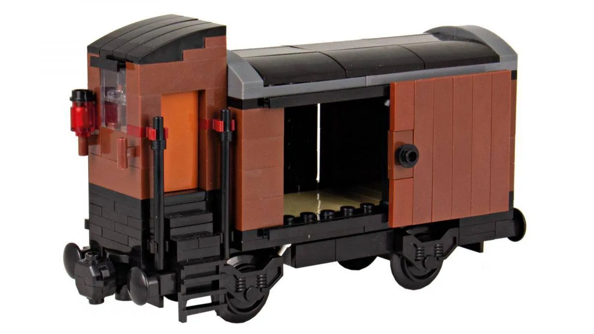 BlueBrixx Wagon couvert avec cabine de frein (BB-100839) - prix | Brick Broker