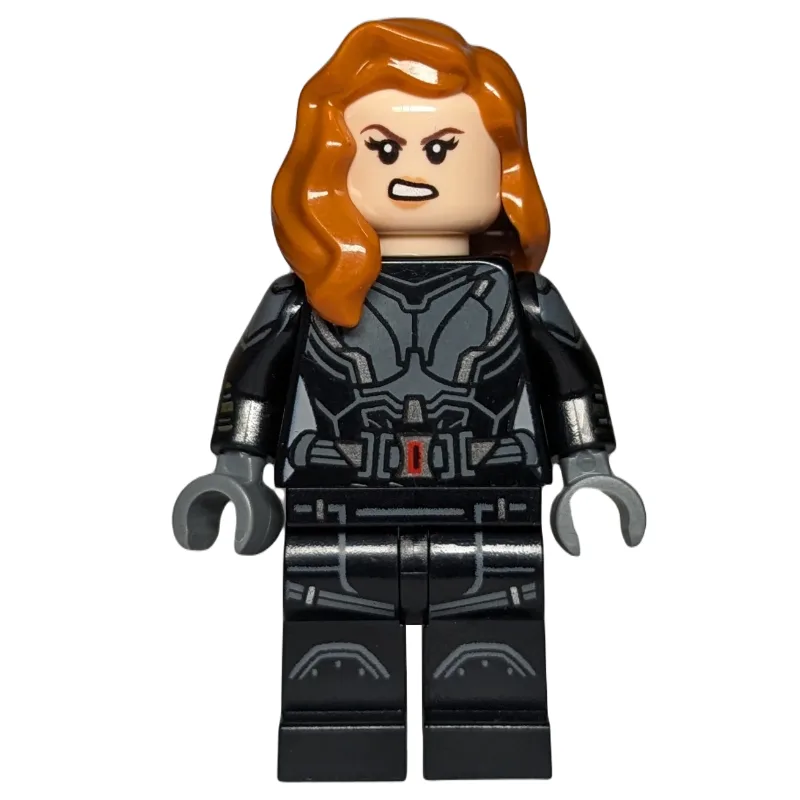 Black Widow, Black Jumpsuit, Silver Highlights — minifigurine LEGO | Brick Broker