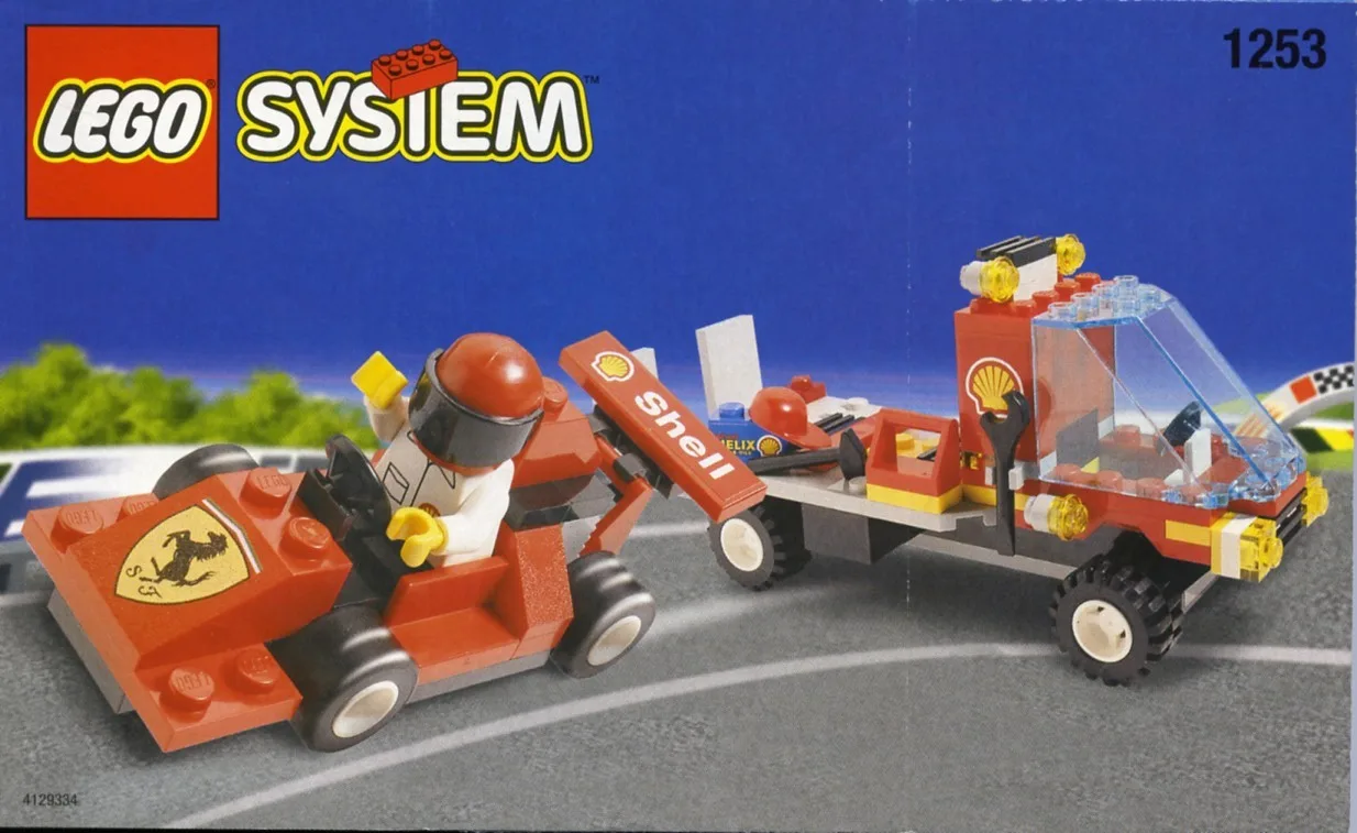 LEGO 1253 Transporteur de voitures Shell - prix | Brick Broker