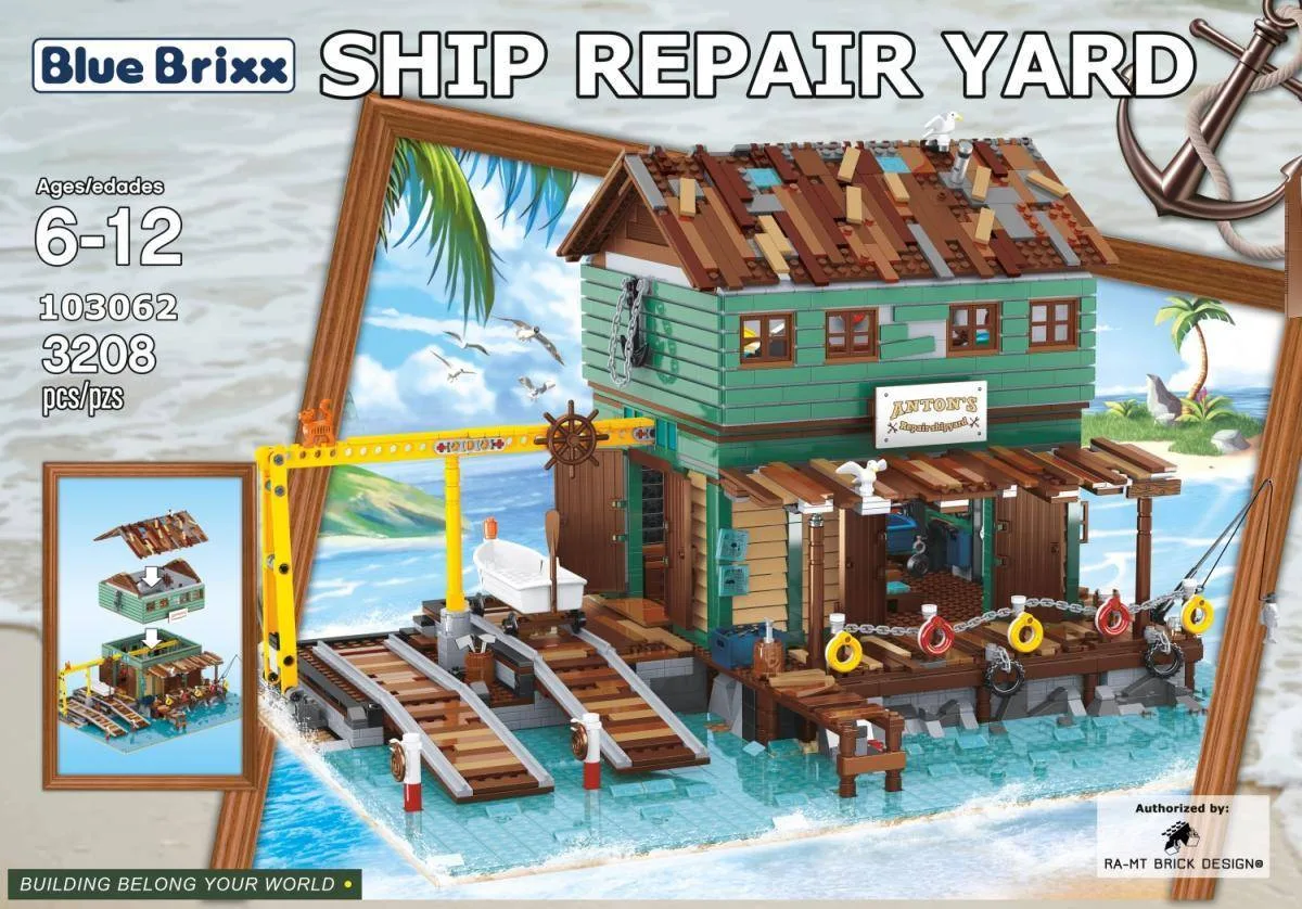 BlueBrixx Chantier de réparation navale (BB-103062) - prix | Brick Broker