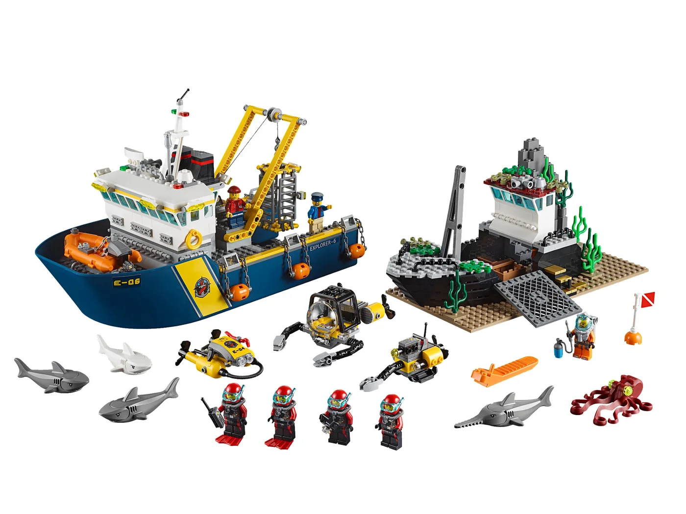 LEGO 60095 Le navire d'exploration sous-marine - prix | Brick Broker