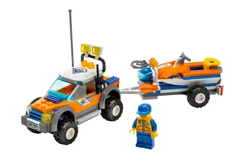 LEGO 7737 4x4 et scooter de la garde côtière - prix | Brick Broker