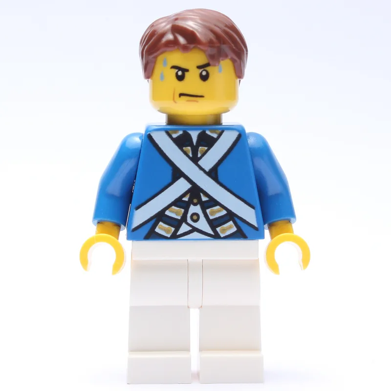 Soldier (Bluecoat) - Reddish Brown Hair — minifigurine LEGO | Brick Broker