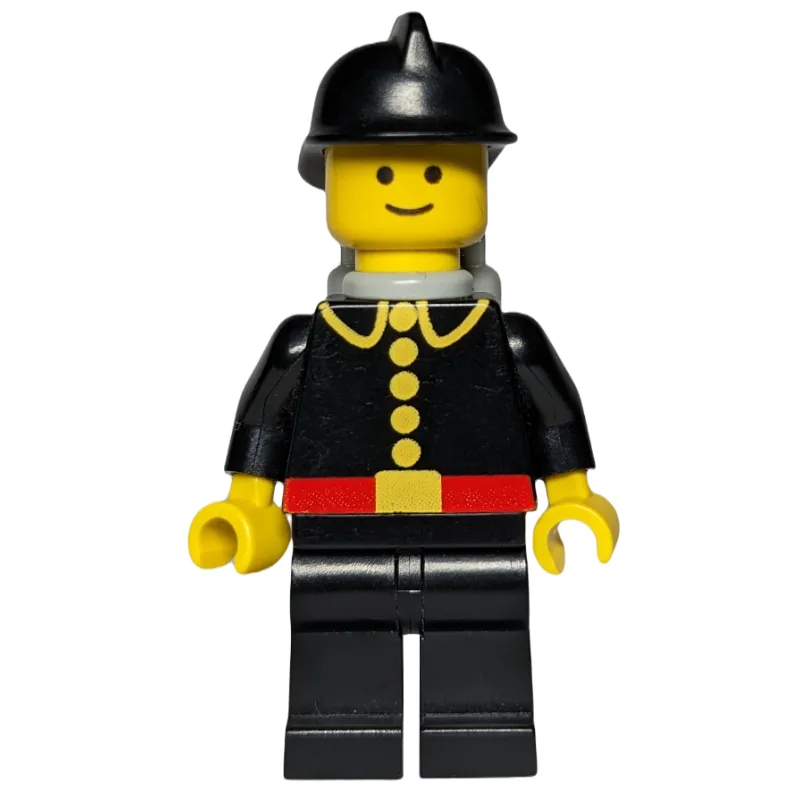 Fireman, Classic, Black Fire Jacket with Red… — minifigurine LEGO | Brick Broker