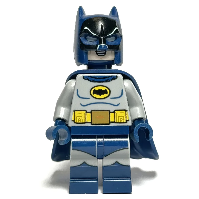 Batman, Light Bluish Gray Suit, Rubber Dark B… — minifigurine LEGO | Brick Broker
