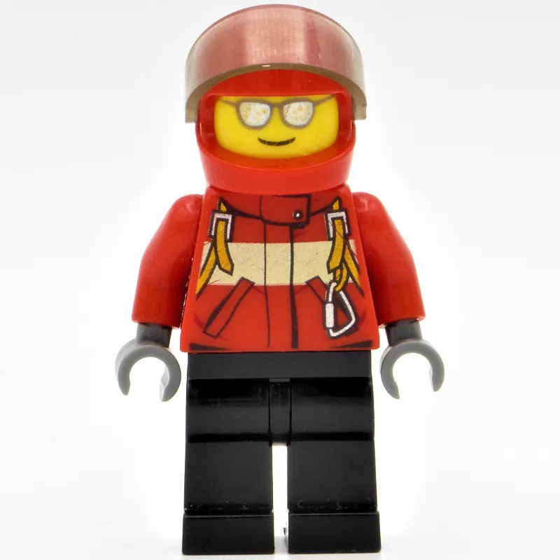 Pilot, Red Jacket with Straps, Red Helmet wit… — minifigurine LEGO | Brick Broker
