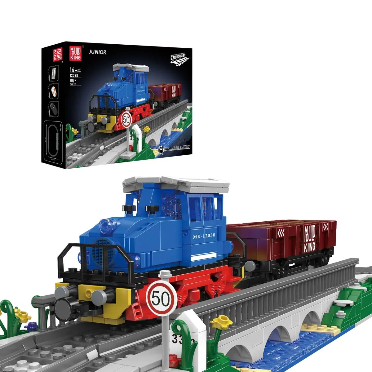 Mould King Locomotive diesel ESU KG230 (MOU-12038) - prix | Brick Broker