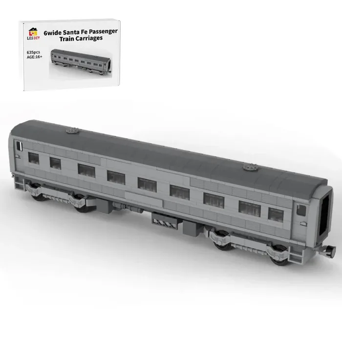 LesDiy Voitures de train de passagers Santa Fe 6 tenons de large (LESDIY-3361623) - prix | Brick Broker
