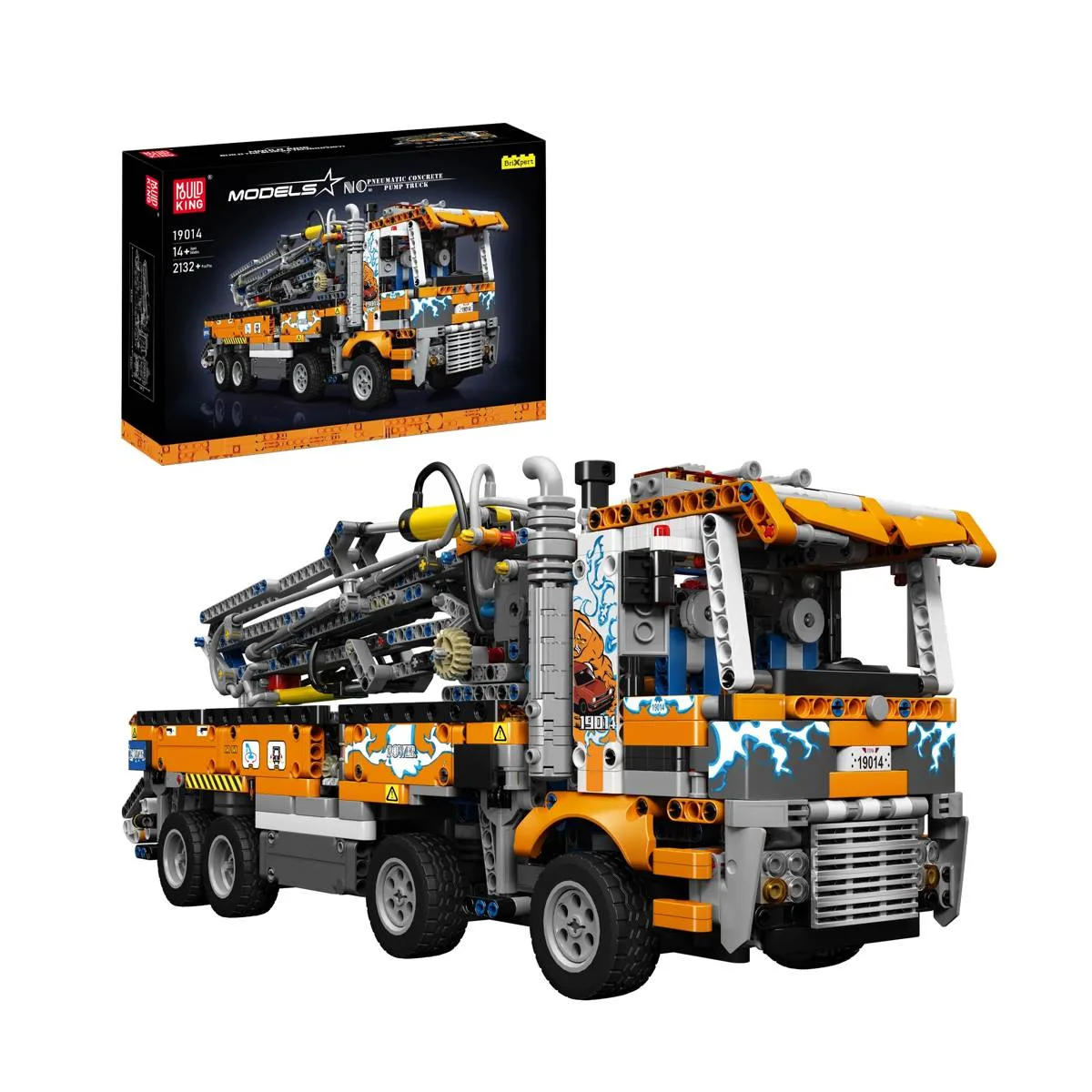 Mould King Camion de pompe à béton pneumatique Technic (MOU-19014S) - prix | Brick Broker