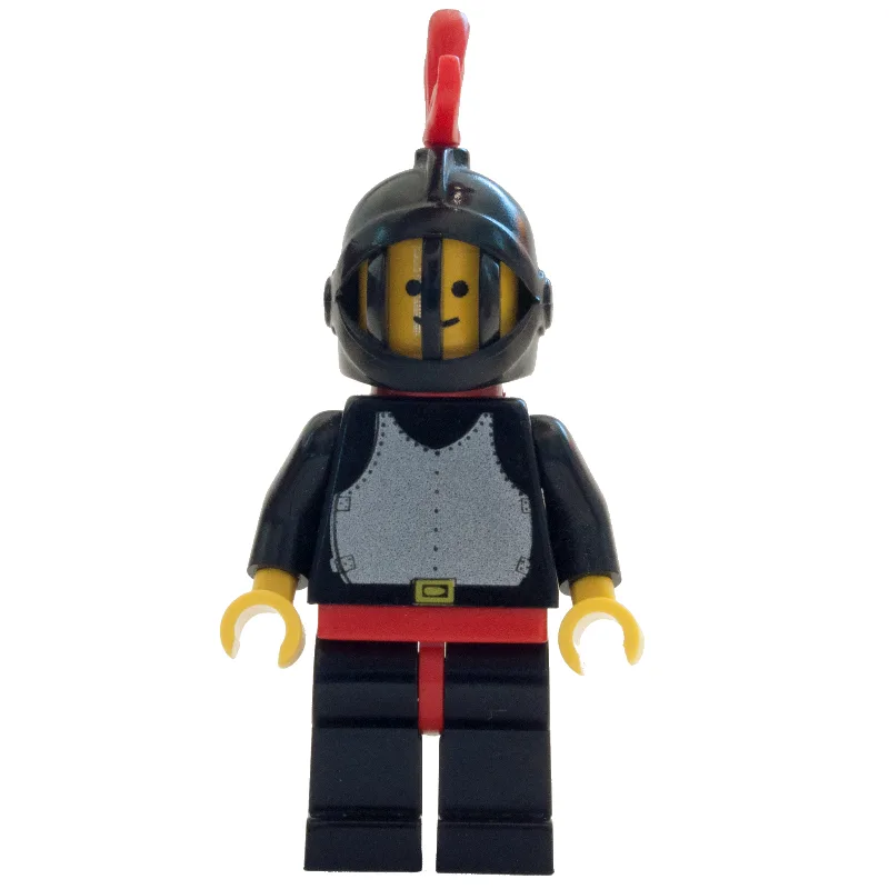 Knight (Breastplate on Black) - Black Legs, B… — minifigurine LEGO | Brick Broker
