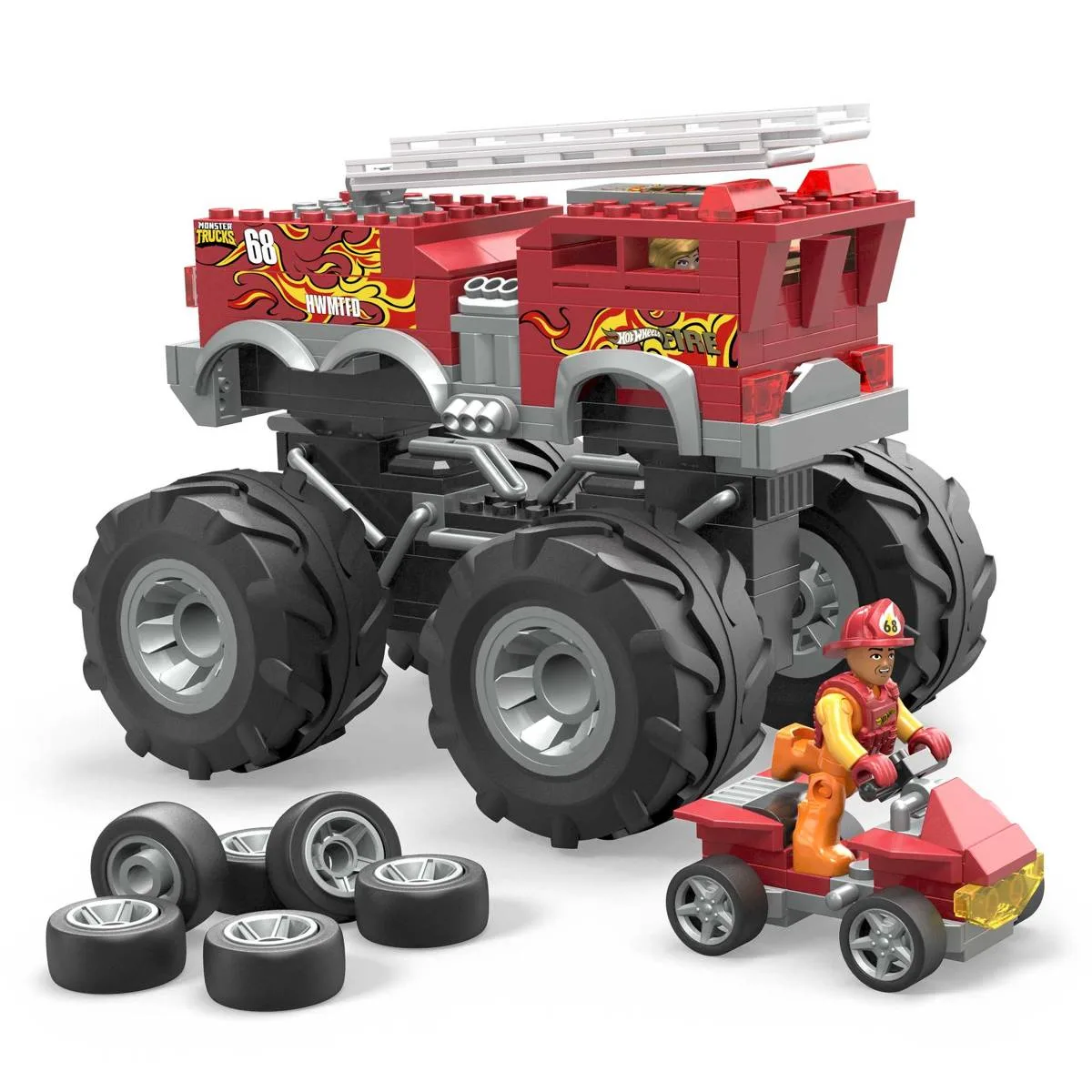 Mattel MEGA Hot Wheels 5-Alarm Camion de pompiers (HHD19) - prix | Brick Broker