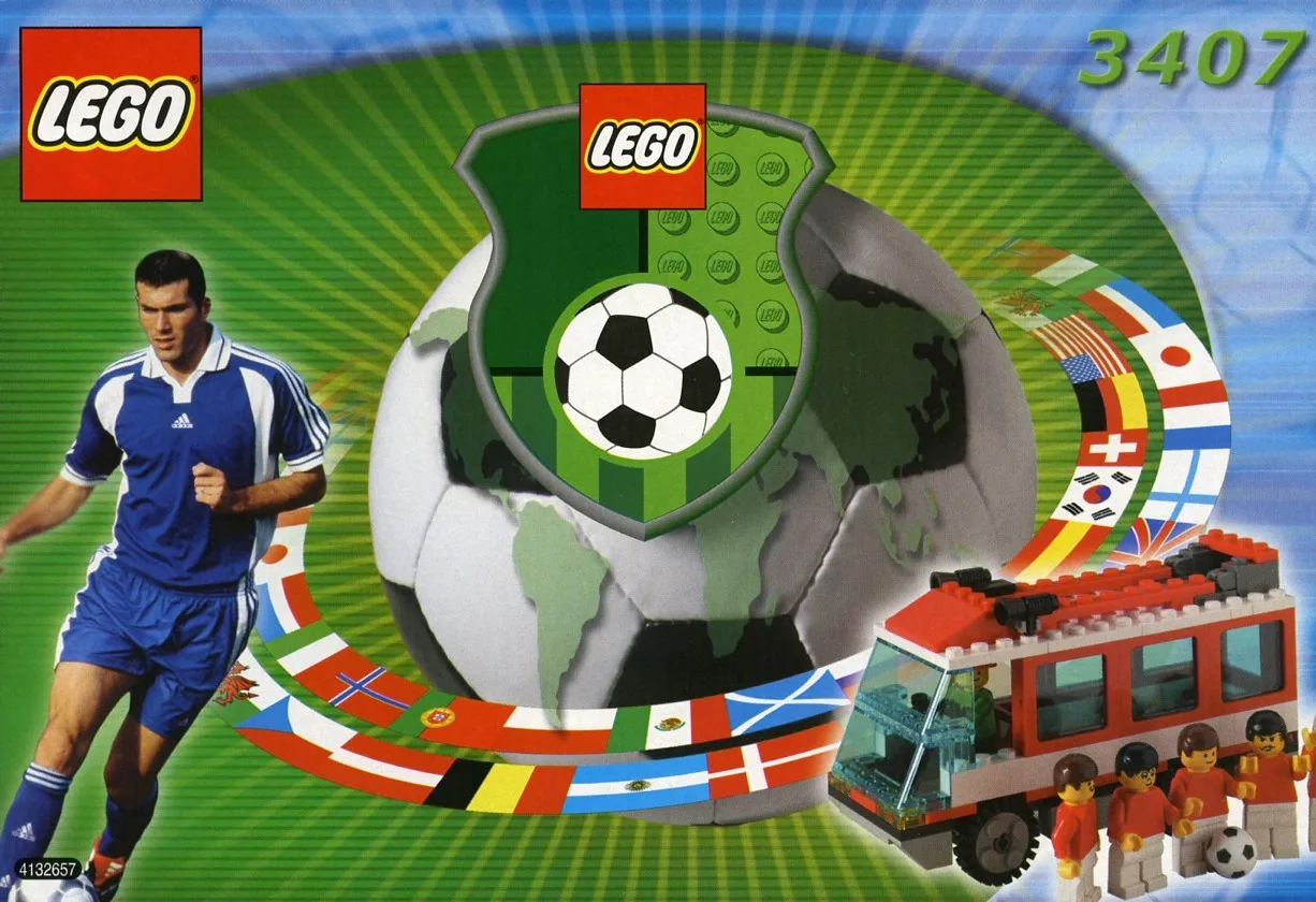 LEGO 3407 Bus de l'équipe (Rouge) - prix | Brick Broker