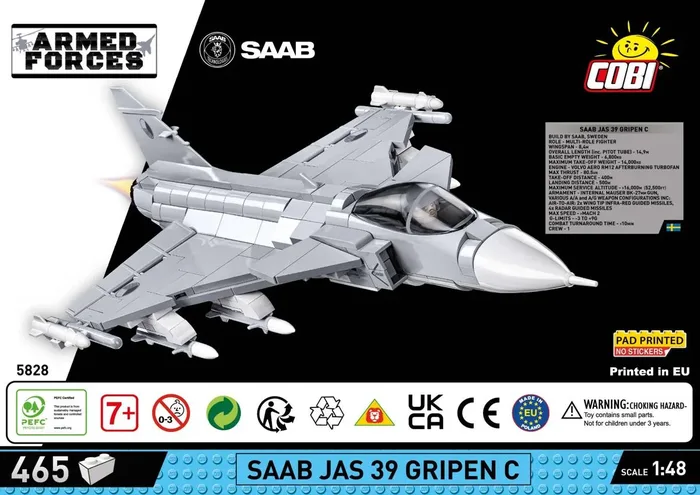 COBI Saab JAS 39 Gripen C (COBI-5828) - prix | Brick Broker