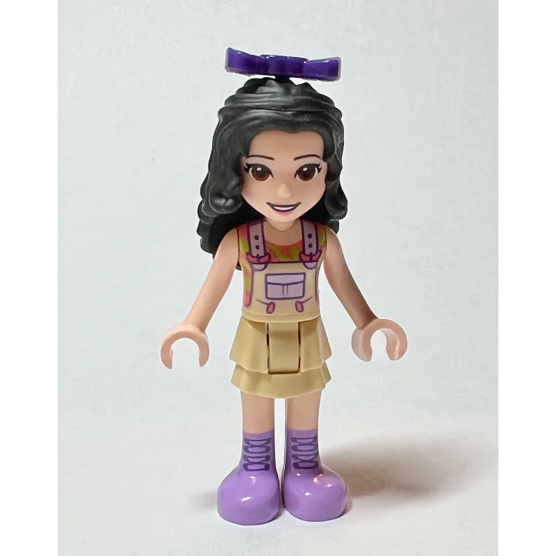 Emma - Tan Overall, Black Hair, Bow — dans quels sets LEGO ? (fig-010667) | Brick Broker
