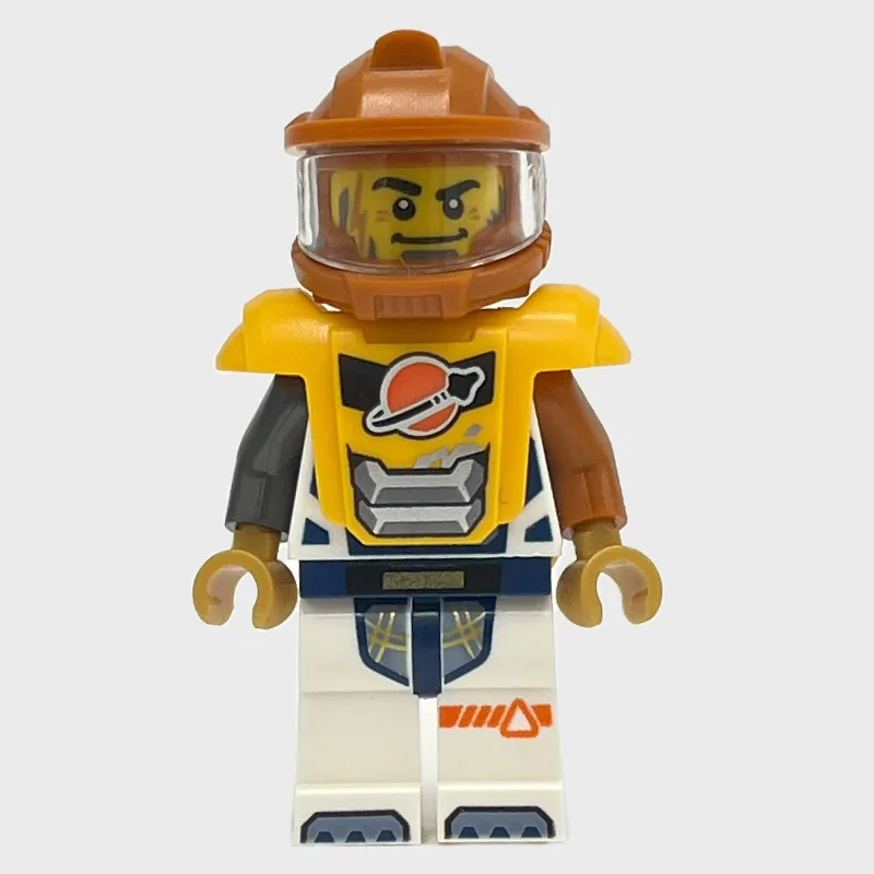 Astronaut, White Spacesuit, Bright Light Oran… — minifigurine LEGO | Brick Broker