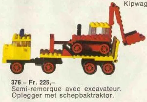 LEGO 376 Porte-char avec pelleteuse - prix | Brick Broker