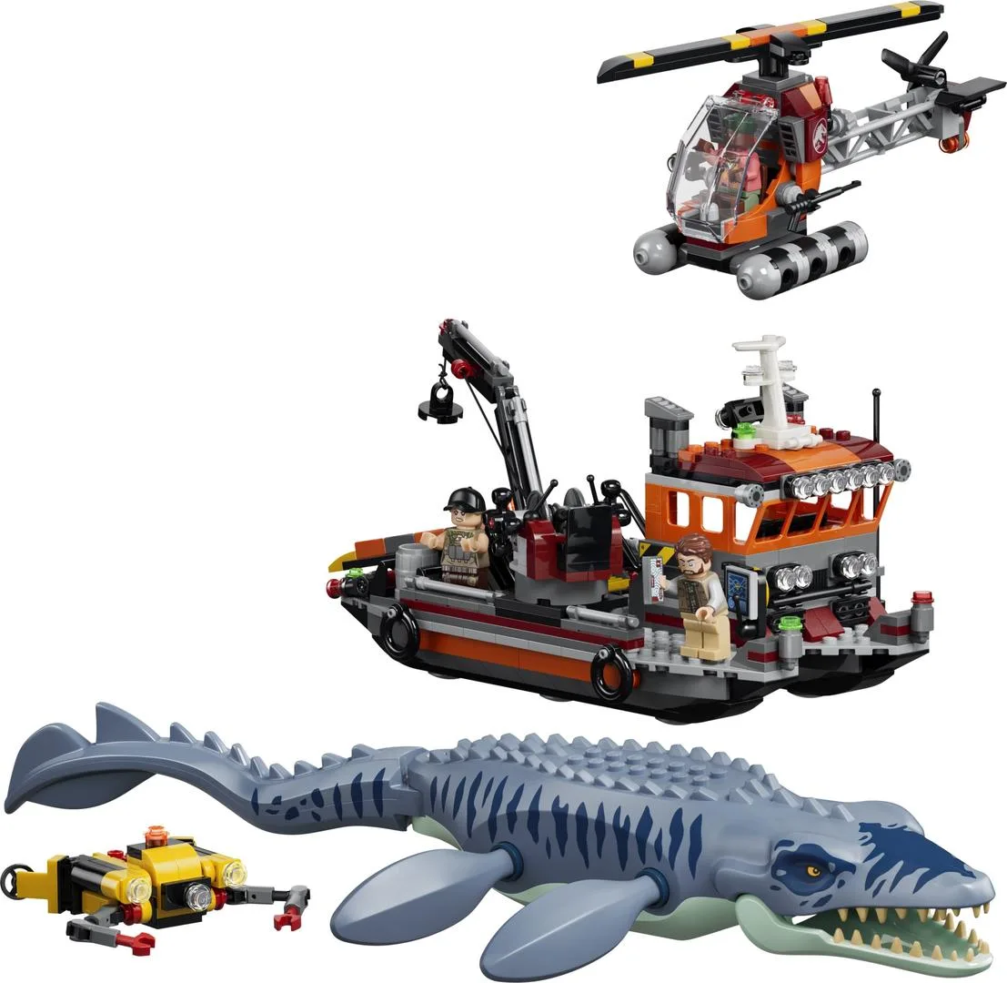 LEGO 77983 Attaque du bateau par le dinosaure Mosasaure - prix | Brick Broker