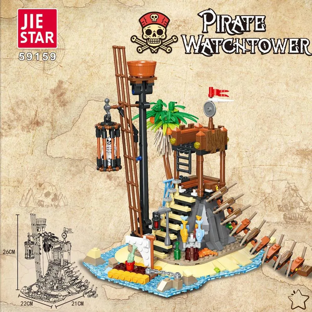 JIESTAR Tour de Guet Pirate (JS-59159) - prix | Brick Broker