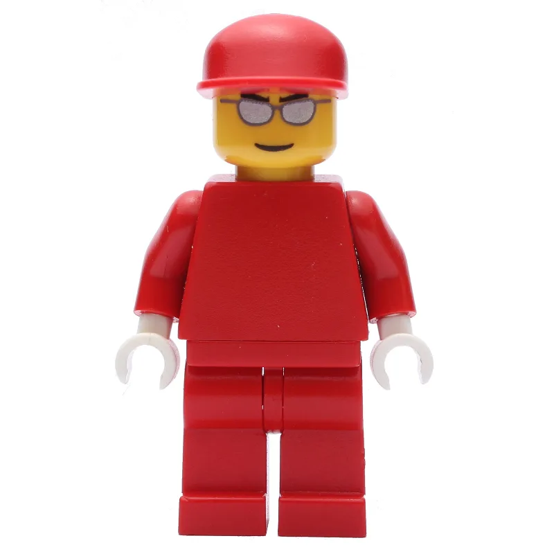 Engineer, Ferrari, Sunglasses, White Hands — minifigurine LEGO | Brick Broker