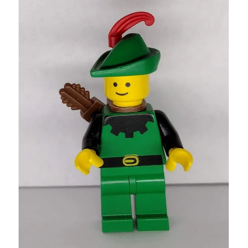 Forestman Archer (Forestmen) - Black, Red Plu… — minifigurine LEGO | Brick Broker