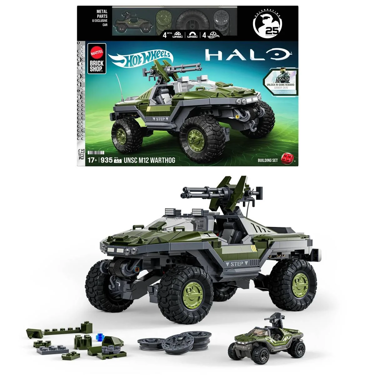 Mattel Brick Shop Hot Wheels Halo UNSC M12 Warthog (JNP49) - prix | Brick Broker