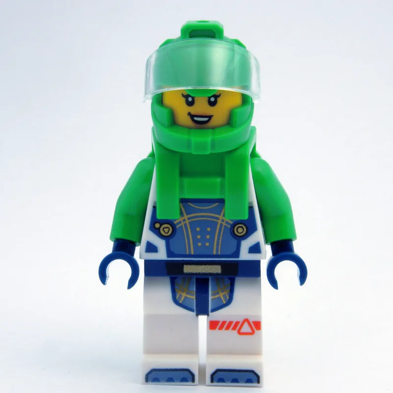 Astronaut, White Spacesuit, Bright Green Back… — minifigurine LEGO | Brick Broker