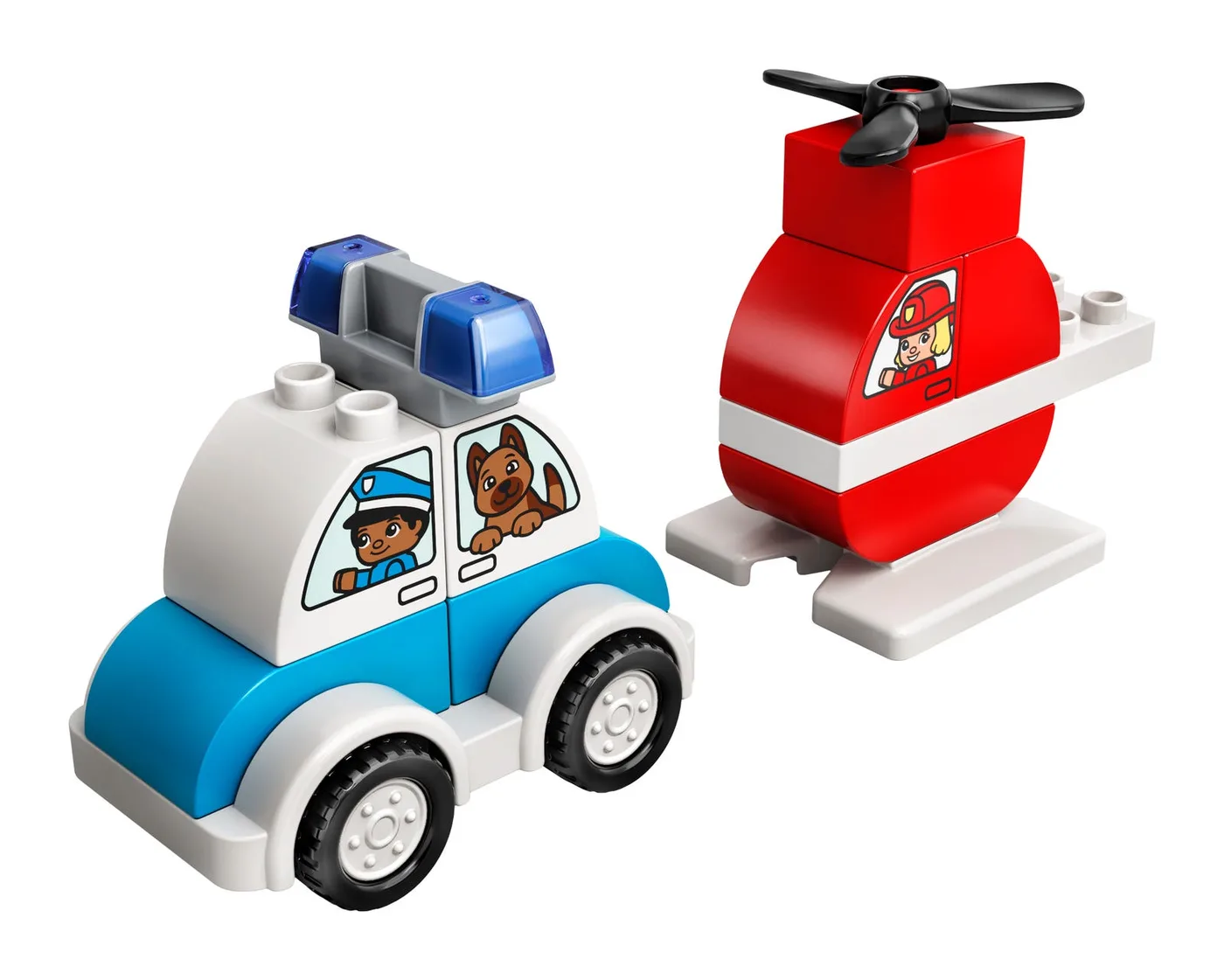 LEGO 10957 Hélicoptère de pompiers et voiture de police - prix | Brick Broker