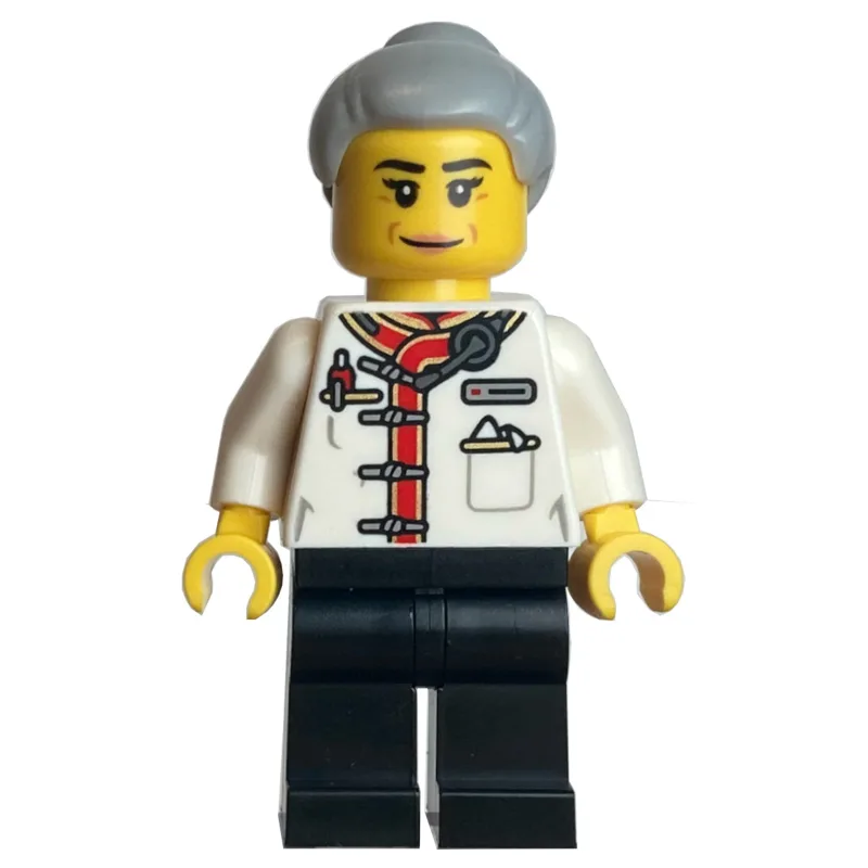 Waiter, White Torso, Black Legs, Light Bluish… — minifigurine LEGO | Brick Broker
