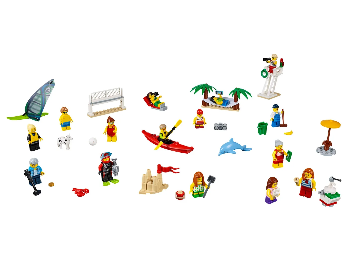 LEGO 60153 Pack de Personnages - Amusant à la Plage - prix | Brick Broker