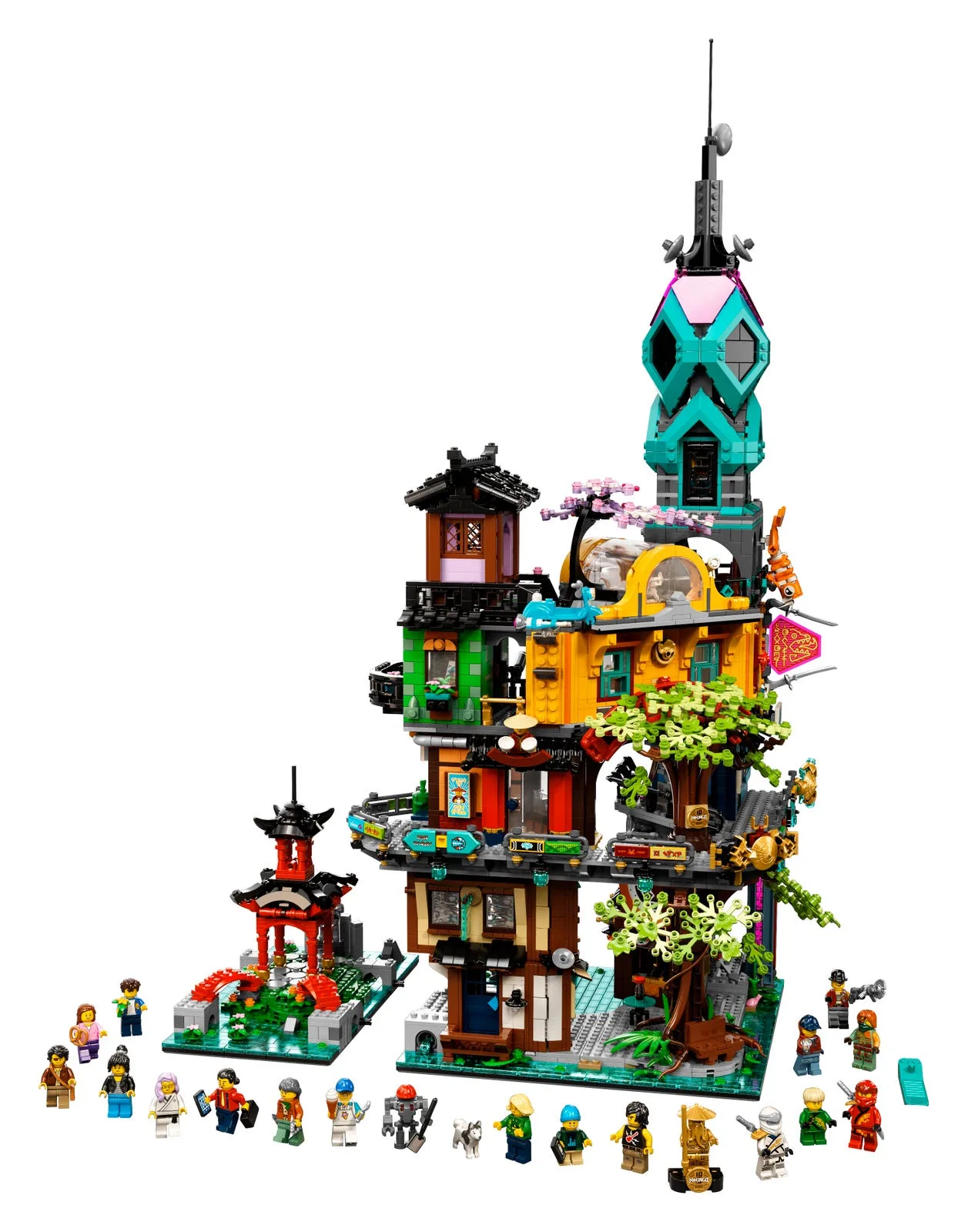 LEGO 71741 Jardins de la ville de NINJAGO - prix | Brick Broker