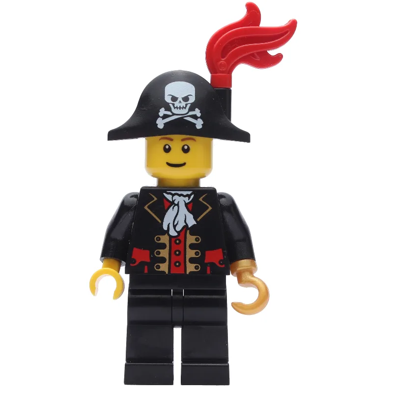 Pirate - Captain, Black Legs, Plume, Reddish… — minifigurine LEGO | Brick Broker