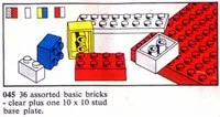 LEGO 045 Briques et plaques transparentes assorties - prix | Brick Broker