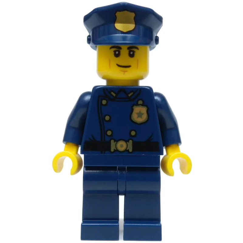 Policeman, Dark Blue Suit with Large Lapels a… — minifigurine LEGO | Brick Broker
