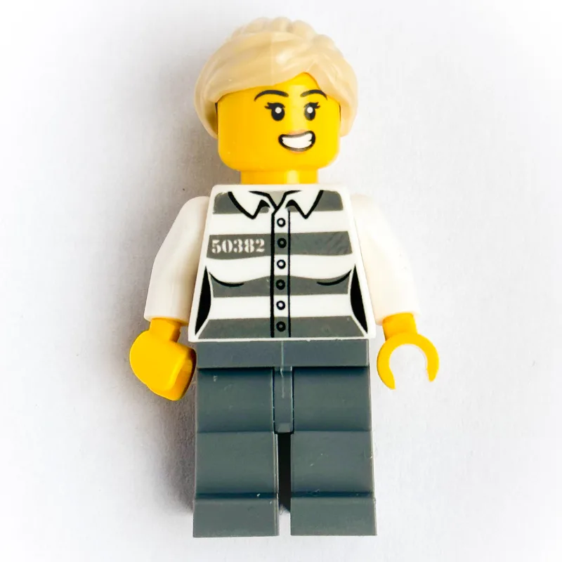 Helen Heist - Criminal, Prison Shirt with #50… — minifigurine LEGO | Brick Broker