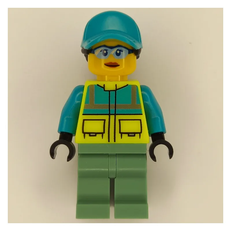 Paramedic - Vibrant Yellow Torso, Sand Green… — minifigurine LEGO | Brick Broker