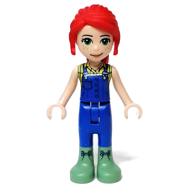 Mia - Bright Light Yellow Shirt, Blue Overall… — minifigurine LEGO | Brick Broker