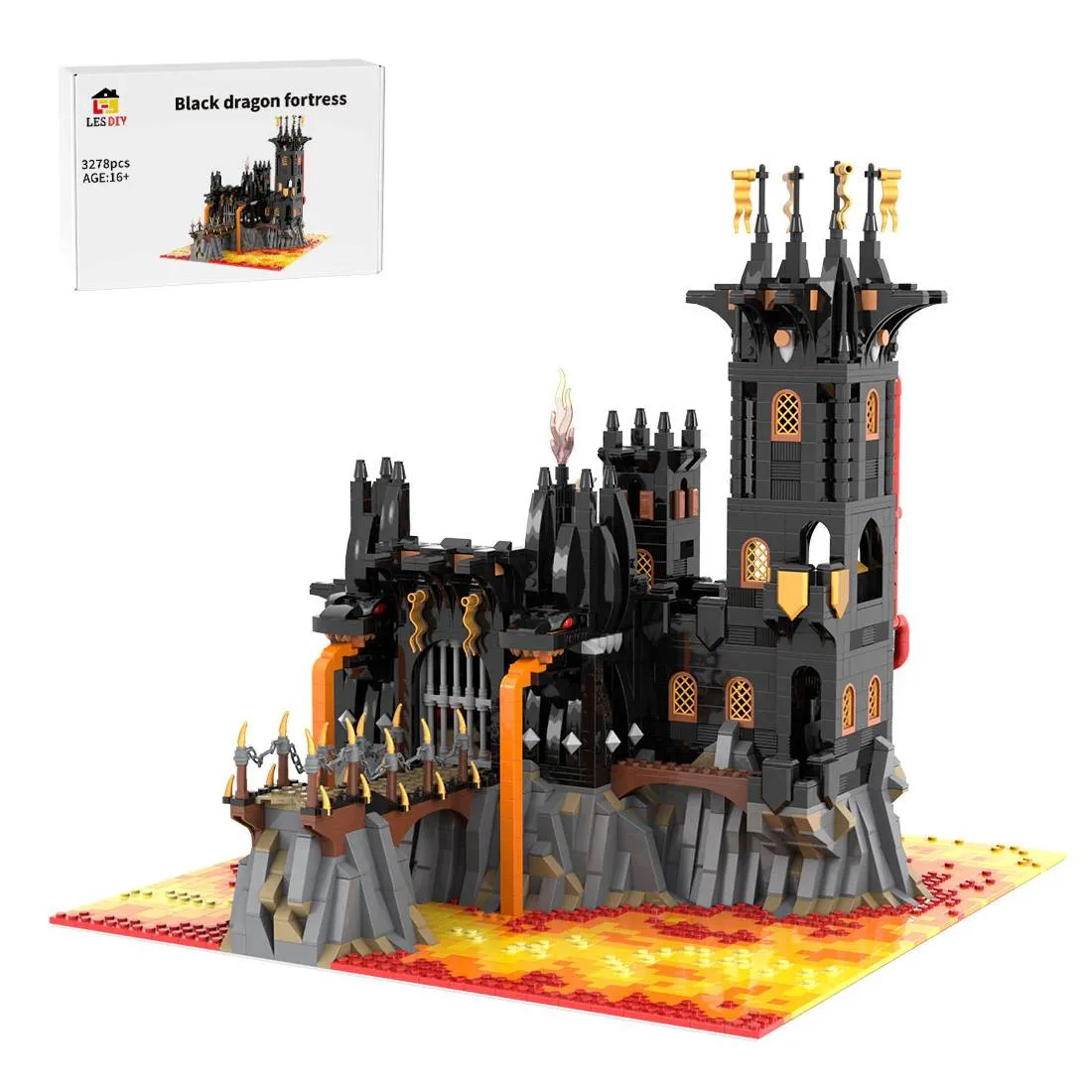 LesDiy Forteresse du Dragon Noir (LESDIY-3729189) - prix | Brick Broker