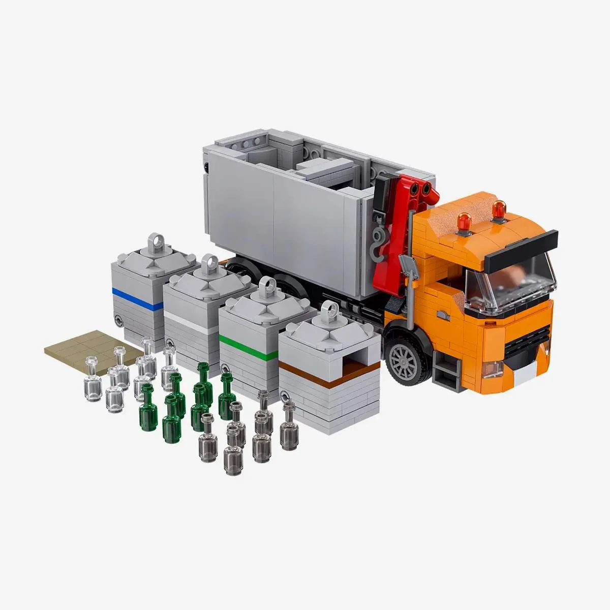 BlueBrixx Camion de collecte des déchets ménagers ou papier (BB-110112) - prix | Brick Broker