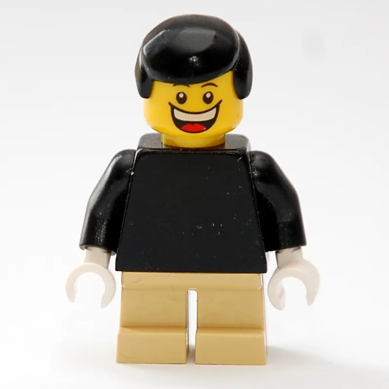 Boy, Plain Black Torso, Short Tan Legs — dans quels sets LEGO ? (fig-007371) | Brick Broker
