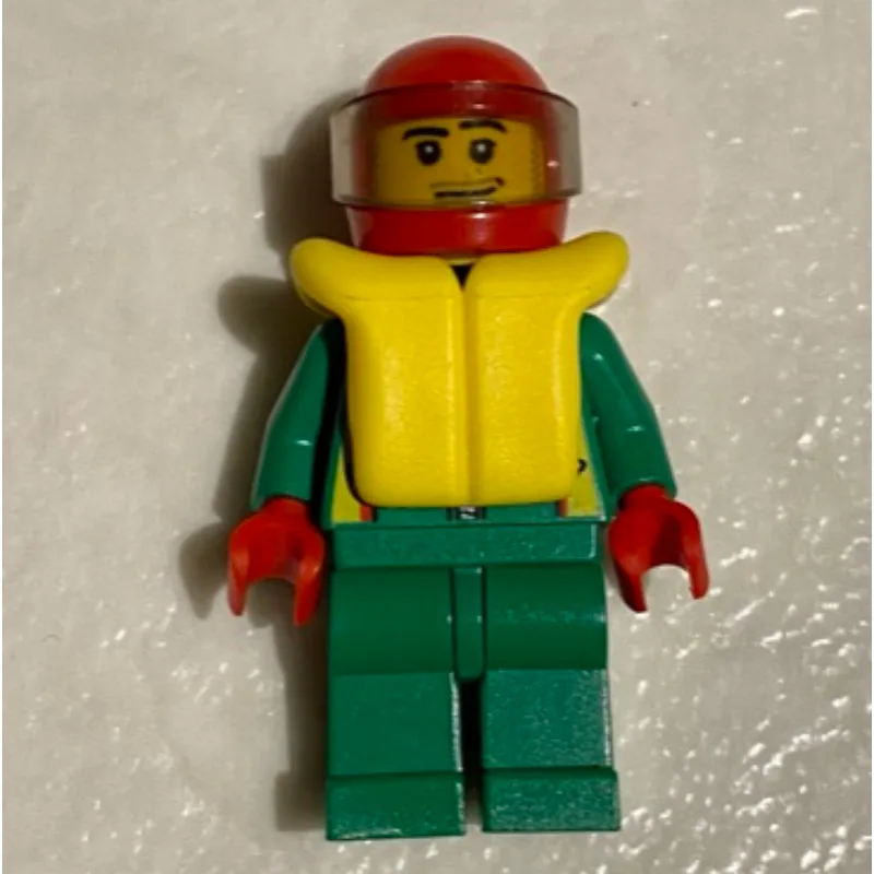 Racer, Green Jacket with Zipper and Octan Log… — minifigurine LEGO | Brick Broker