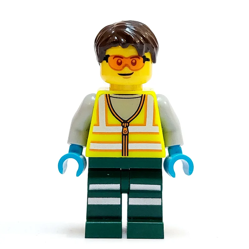 Technician, Vibrant Yellow Torso, Dark Green… — minifigurine LEGO | Brick Broker
