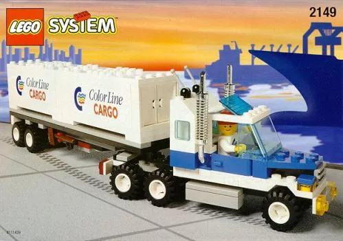 LEGO 2149 Camion Porte-conteneurs Color Line - prix | Brick Broker