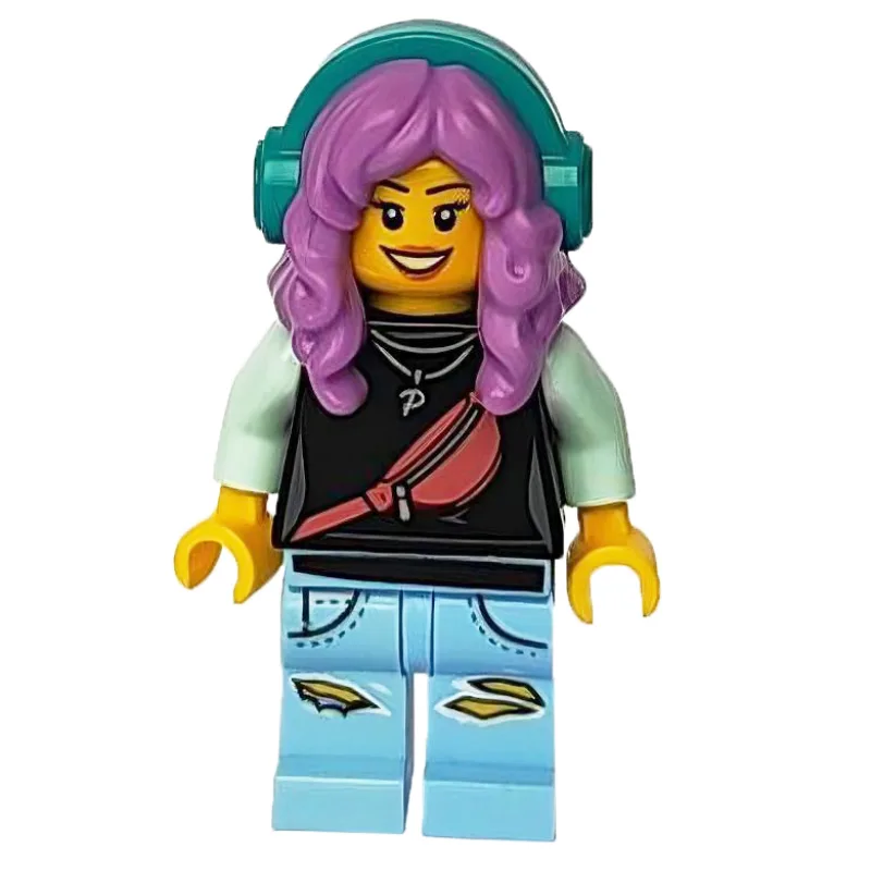 Parker L. Jackson, Black Top, Medium Lavender… — minifigurine LEGO | Brick Broker