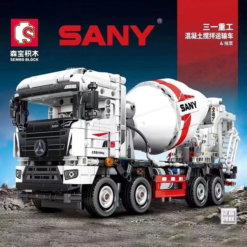 Sembo Camion mélangeur à béton SANY et pompe à remorque (SEM-712037) - prix | Brick Broker