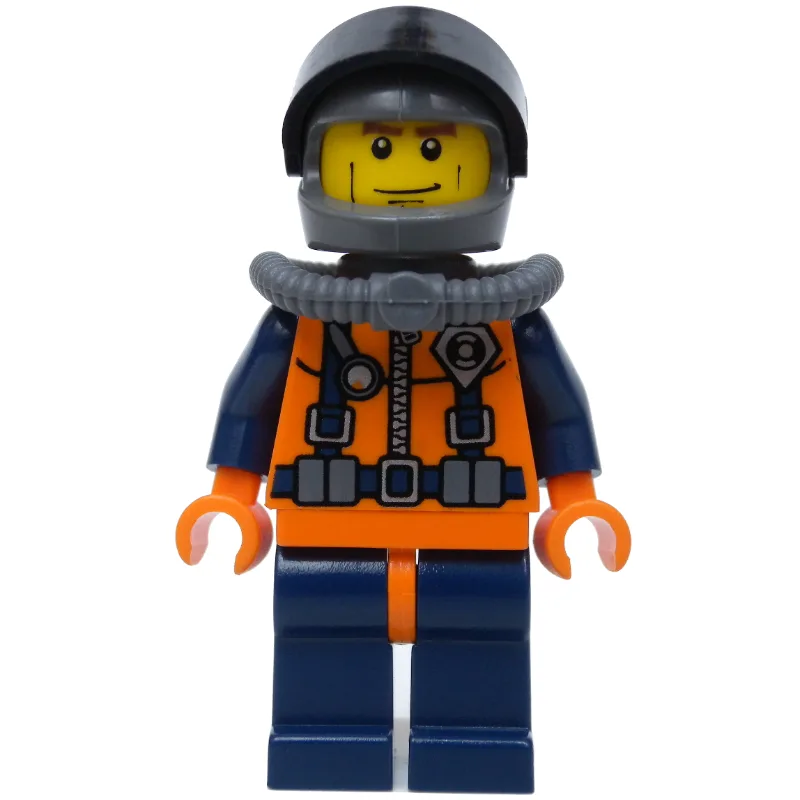 Coast Guard Diver, Orange Wetsuit with Coast… — minifigurine LEGO | Brick Broker