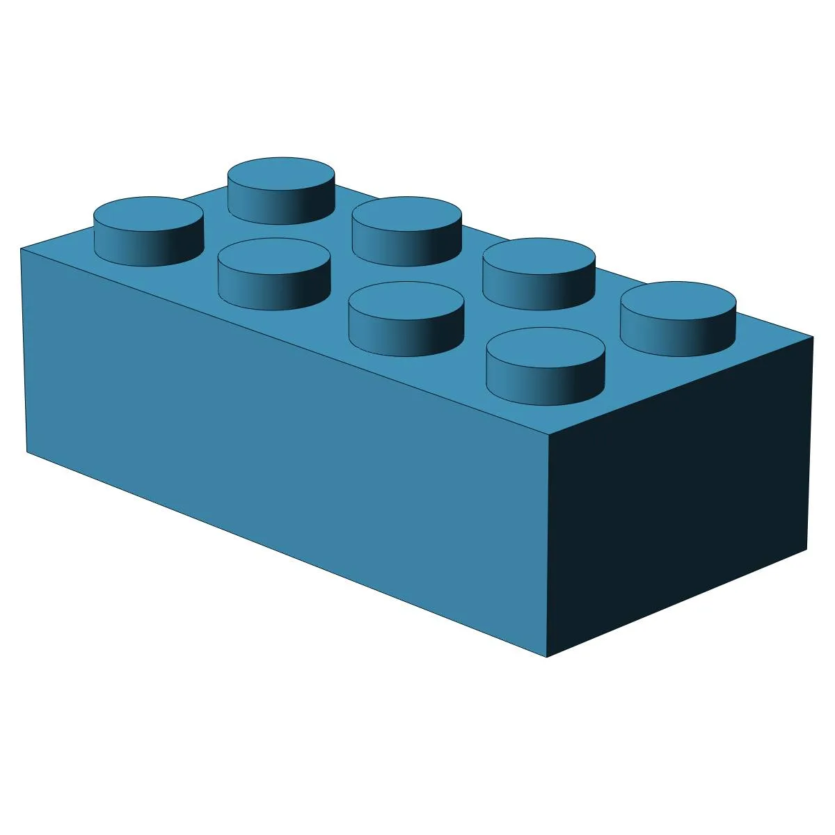 BlueBrixx Brique 2x4, Bleu azur foncé (500x) (BB-400138) - prix | Brick Broker