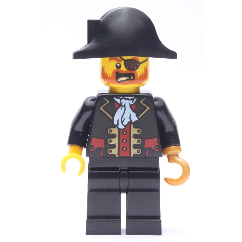 Pirate - Captain, Black Legs, Pearl Gold Hook — minifigurine LEGO | Brick Broker