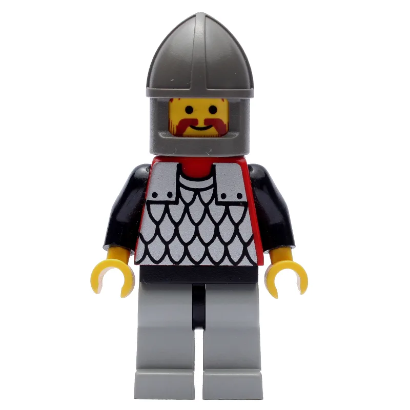 Knight (Scale Mail on Red) - Black Arms, Ligh… — minifigurine LEGO | Brick Broker