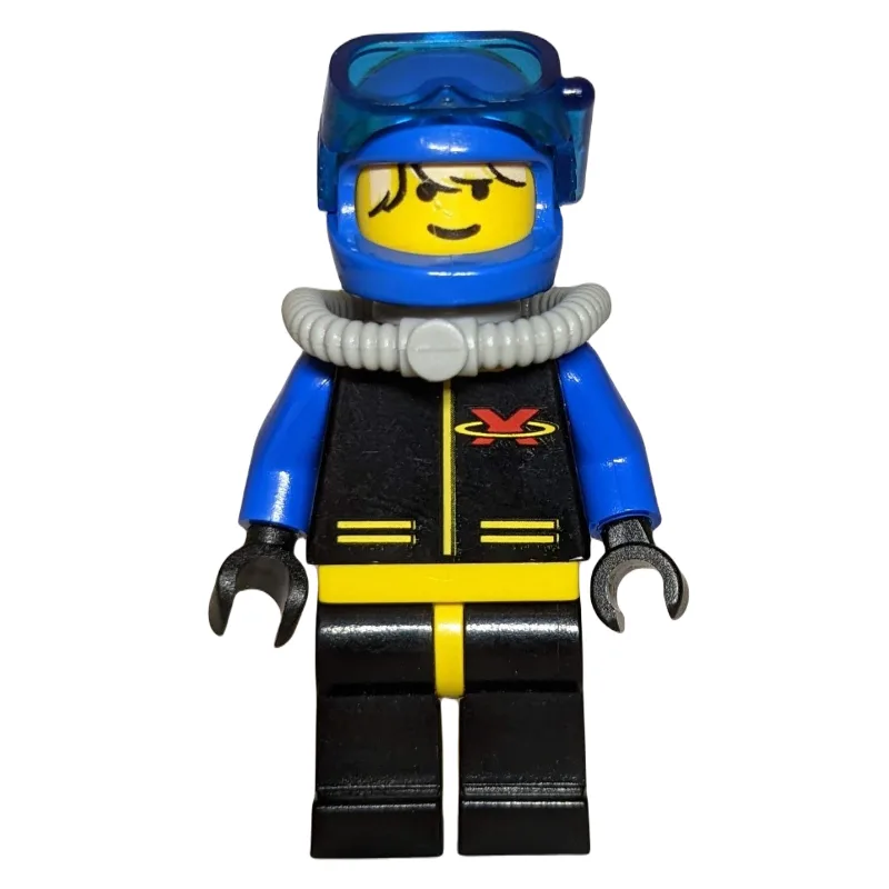 Diver, Man, Black, Yellow, and Blue Wetsuit w… — minifigurine LEGO | Brick Broker