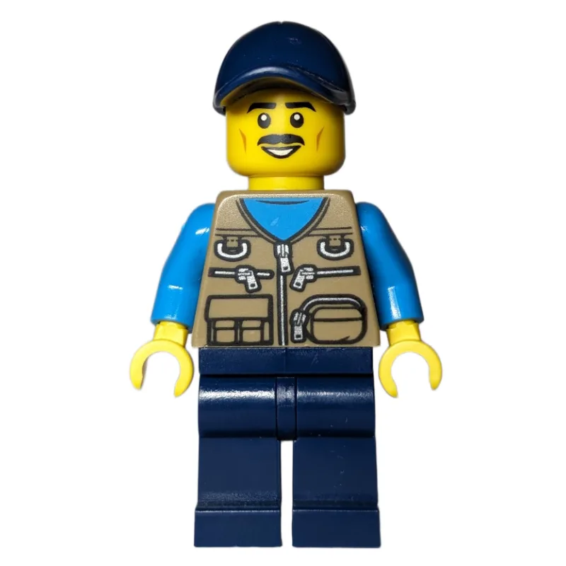 Dark Tan Torso, Dark Blue Legs, Dark Blue Hat — minifigurine LEGO | Brick Broker